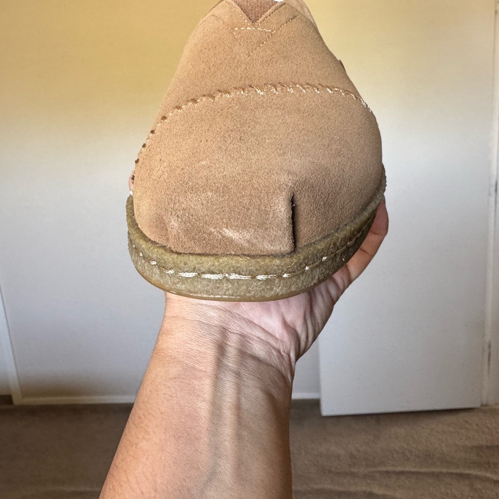 TOMS Women's Brown Suede Loafers - Picture 10 of 11